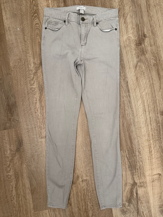 LOFT Denim - LOFT Light Gray Skinny Jeans, Size 2